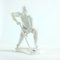 Vintage White Porcelain Hockey Player Figurine from Royal Dux, 1947, Image 2