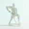 Figurina vintage a forma di giocatore di hockey in porcellana bianca di Royal Dux, 1947, Immagine 1