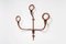Stitched Leather Coat Rack by Jacques Adnet, 1950s, Image 6