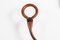 Stitched Leather Coat Rack by Jacques Adnet, 1950s, Image 4