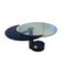 Mesa de comedor redonda y ovalada con tablero negro y vidrio de Mario Mazzer para Zanette, Imagen 2
