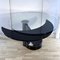 Round & Oval Dining Table with Glass & Black Top by Mario Mazzer for Zanette 6