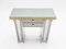 Small Chrome & Brass Console Table, 1970s 4