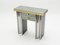 Small Chrome & Brass Console Table, 1970s, Image 1