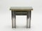 Small Chrome & Brass Console Table, 1970s 5