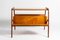 Stitched Leather Table or Magazine Rack by Jacques Adnet, 1950s 3