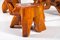 Vintage German Tree Trunk Table and 3 Stools, 1970s, Image 4