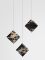 Werner Jr. Portoro Ceiling Lamp with Black Mount by Andrea Barra for [1+2=8] 1