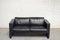 Black Leather Studio Sofa by Jürgen Lange for Walter Knoll, 1990s 1