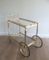 Neo-Classical Brass Drinks Trolley with Removable Trays, 1940s 19