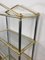 Silver and Gold Glass Shelves, 1970s, Image 8