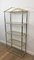Silver and Gold Glass Shelves, 1970s 4