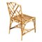 Mid-Century Rattan Bamboo Table and Chairs Set, Image 9