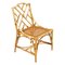 Mid-Century Rattan Bamboo Table and Chairs Set, Image 6