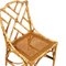 Juego de mesa y sillas Mid-Century de bambú, Imagen 7