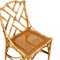 Mid-Century Rattan Bamboo Table and Chairs Set, Image 7