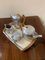 Set da caffè o tè vintage con vassoio di Pisquot Ware, Immagine 2