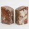 Art Deco Red Marble Bookends, 1930s, Set of 2 4