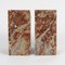Art Deco Red Marble Bookends, 1930s, Set of 2 5