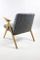 Vintage Bunny Black & White Easy Chair by Józef Chierowski, 1970s, Image 9