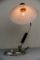 Nickel & Glass Swivel Table Lamp, 1920s 5