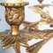 Lámpara de araña antigua de bronce dorado con seis puntos de luz, Imagen 7