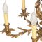 Antiker Kronleuchter aus vergoldeter Bronze mit 6 Leuchten 13