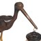 Art Deco Style Heron Table Lamp, Ashtray & Cigarette Service, 1940s 3