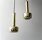 Vintage Guldpendel Brass Pendants by Vilhelm Lauritzen for Louis Poulsen, Set of 2, Image 3