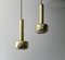 Vintage Guldpendel Brass Pendants by Vilhelm Lauritzen for Louis Poulsen, Set of 2, Image 1