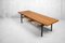 Danish Teak Coffee Table with Cane Shelf, 1960s 11