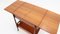 Mid-Century Italian Teak Bar Trolley with Folding Trays from Galimberti 7