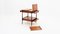 Mid-Century Italian Teak Bar Trolley with Folding Trays from Galimberti 2