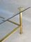 Large Neoclassical Brass & Glass Coffee Table, 1970s 4