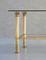 Large Neoclassical Brass & Glass Coffee Table, 1970s, Image 5