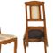 Antique Art Nouveau Walnut Side Chairs, Set of 2 7