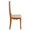 Antique Art Nouveau Walnut Side Chairs, Set of 2 3