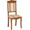 Antique Art Nouveau Walnut Side Chairs, Set of 2 2