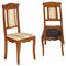 Antique Art Nouveau Walnut Side Chairs, Set of 2, Image 5