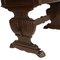 19th Century Hand Carved Solid Walnut Desk with Chair from Dini & Puccini, Set of 2, Image 4