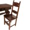 19th Century Hand Carved Solid Walnut Desk with Chair from Dini & Puccini, Set of 2, Image 7