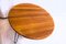 Round Teak Dining Table with Steel Legs, 1960s, Image 4