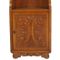 Italian Hand-Carved Walnut Wax-Polished Bookcase, 1950s, Image 8