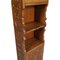 Italian Hand-Carved Walnut Wax-Polished Bookcase, 1950s 5