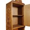 Italian Hand-Carved Walnut Wax-Polished Bookcase, 1950s, Image 7