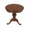 Baroque Burl & Carved Walnut Wax-Polished Round Coffee Table, 1940s 2