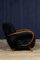 Black Back Sheep Skin Yeti Chairs by Jindřich Halabala 4