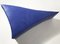 Royal Blue Leather Stuffed Triangle Ottoman by Noah Spencer for Fort Makers 2