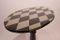 Gustavian Grey Pedestal Table with Checkered Surface, 1840, Image 4