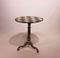 Gustavian Grey Pedestal Table with Checkered Surface, 1840, Image 1